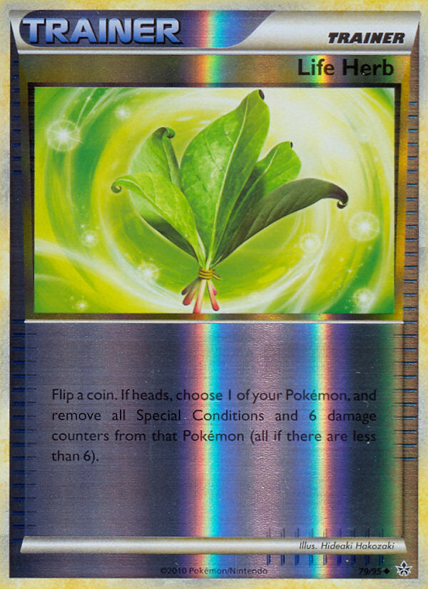 Unleashed Life Herb #79/95 reverse holo