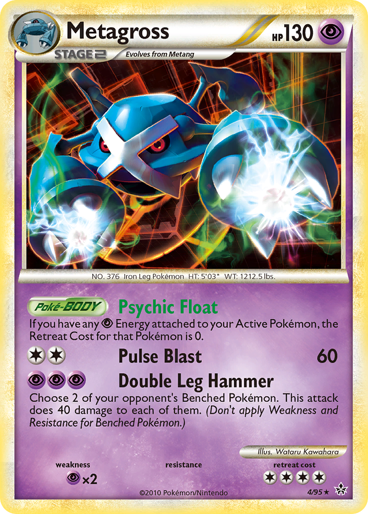 Unleashed Non - Holo Metagross #4/95