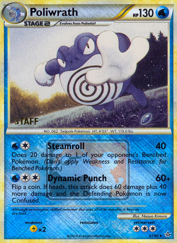 Unleashed Poliwrath #21 Championships Staff Promo