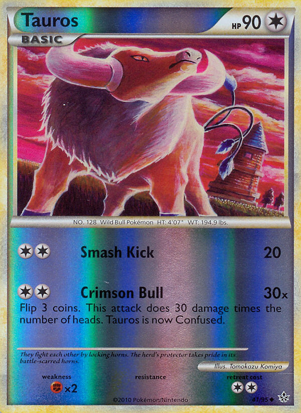 Unleashed Tauros #41/95 reverse holo