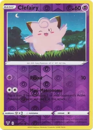 Vivid Voltage Clefairy #63/185 reverse holo