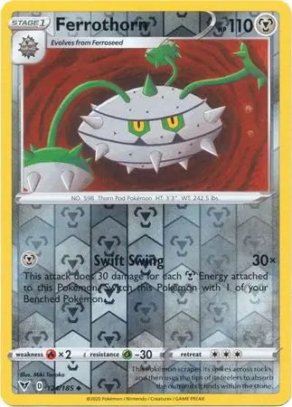 Vivid Voltage Ferrothorn #124/185 reverse holo
