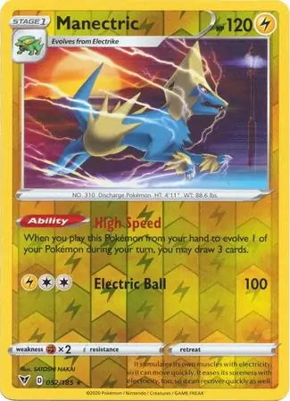 Vivid Voltage Manectric #52/185 reverse holo