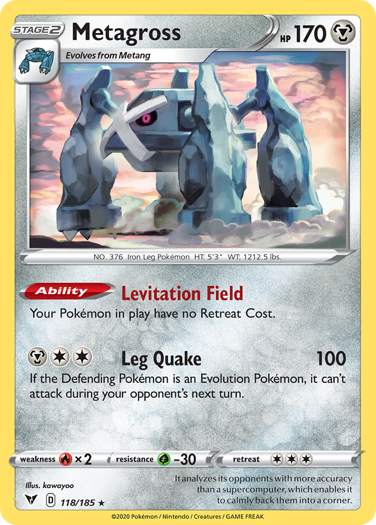 Vivid Voltage Metagross #118/185