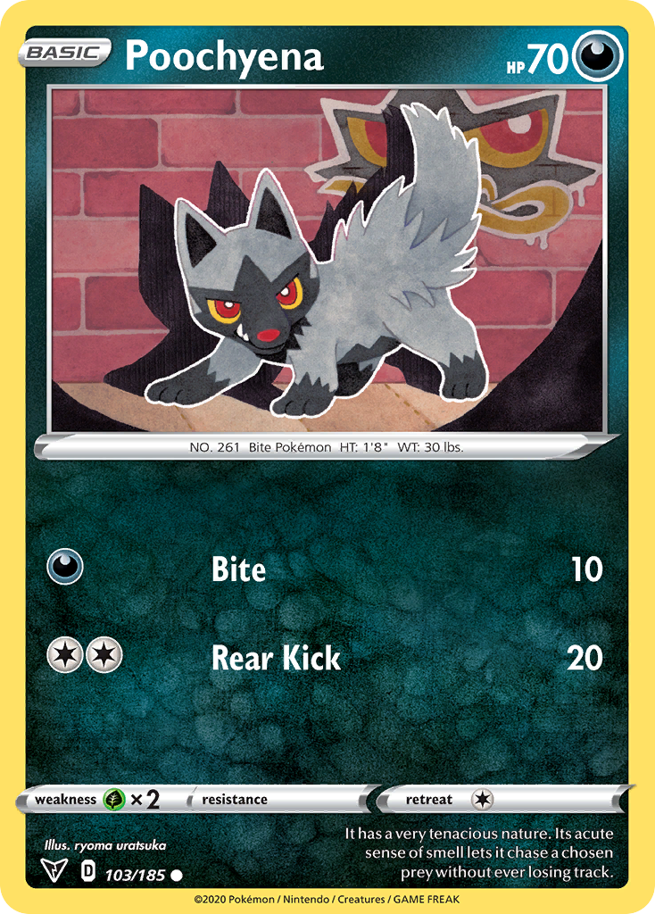 Vivid Voltage Poochyena #103/185