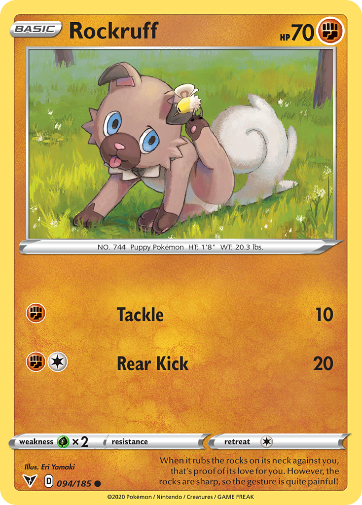 Vivid Voltage Rockruff #94/185