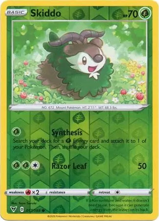 Vivid Voltage Skiddo #17/185 reverse holo