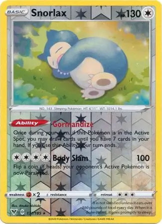 Vivid Voltage Snorlax #131/185 reverse holo