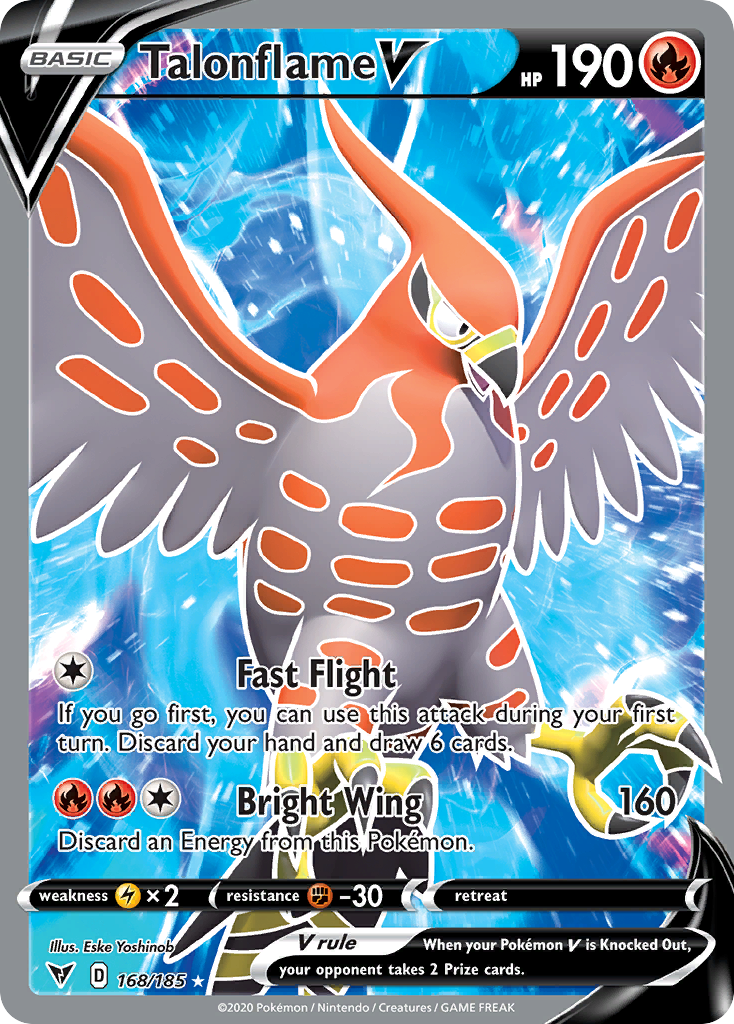Vivid Voltage Talonflame V #168/185