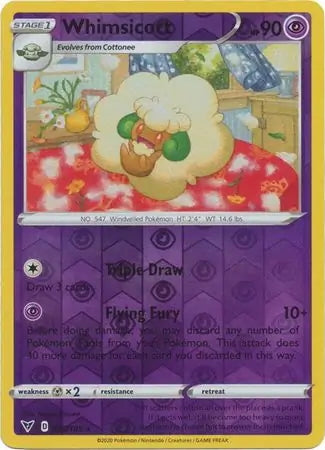 Vivid Voltage Whimsicott #76/185 reverse holo
