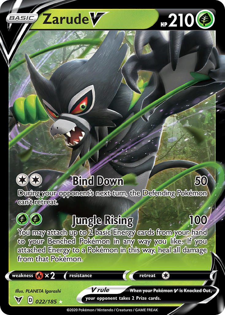 Vivid Voltage Zarude V #22/185