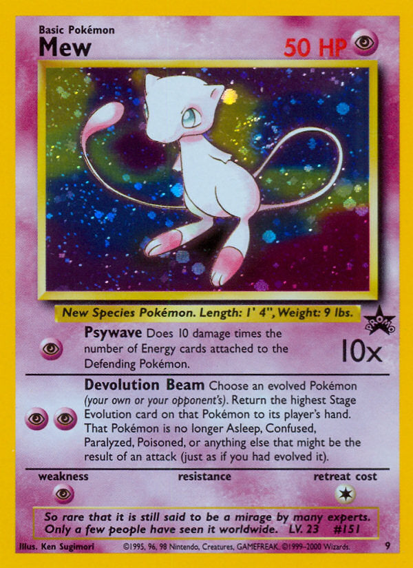 WOTC Promo Holo Mew #9