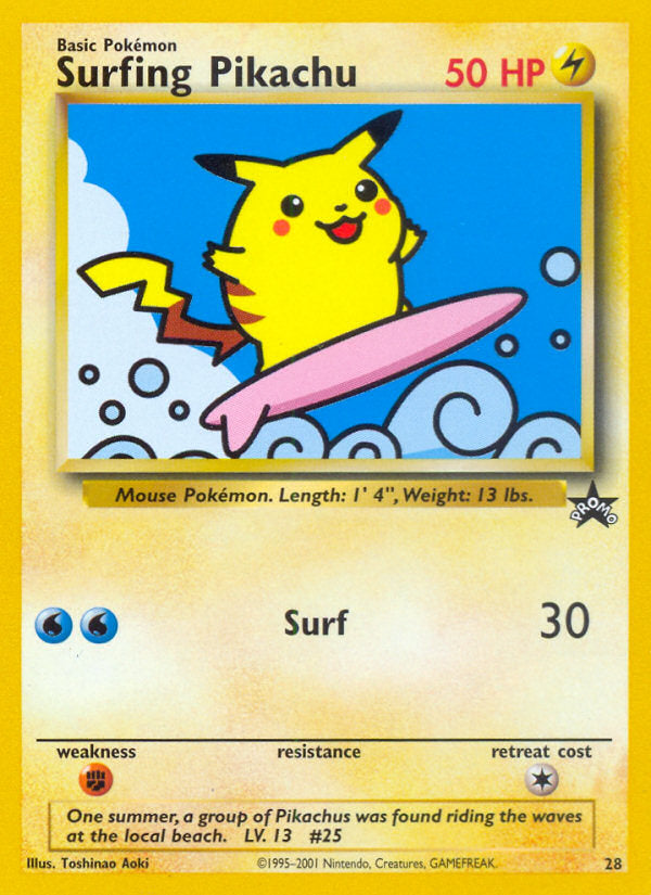 WOTC Promo Surfing Pikachu #28