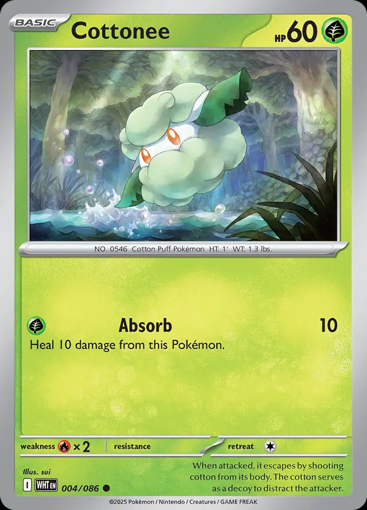 White Flare Cottonee #4/86