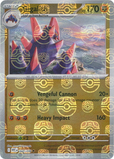 White Flare Gigalith #48/86 Masterball Holo