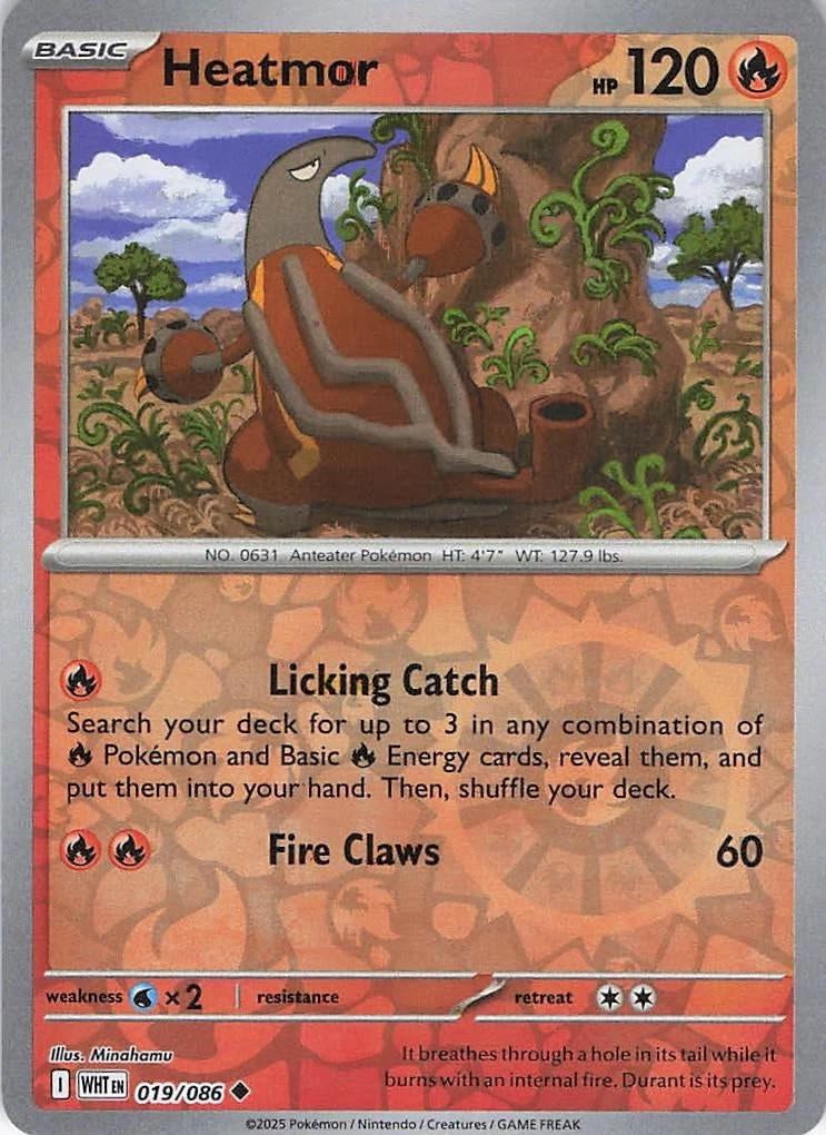 White Flare Heatmor #19/86 Reverse Holo