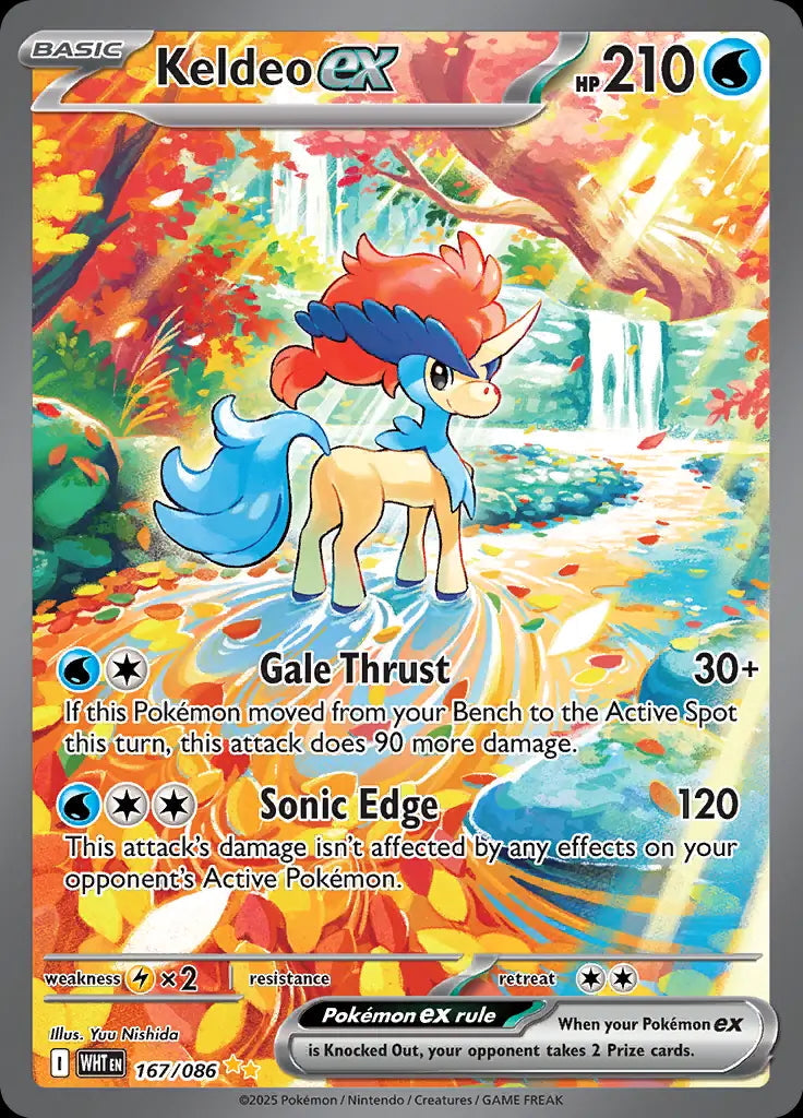 White Flare Keldeo EX #167