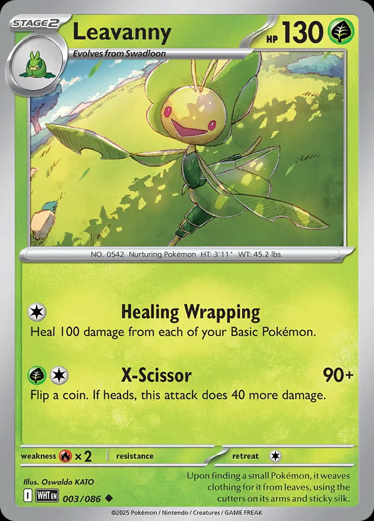 White Flare Leavanny #3/86