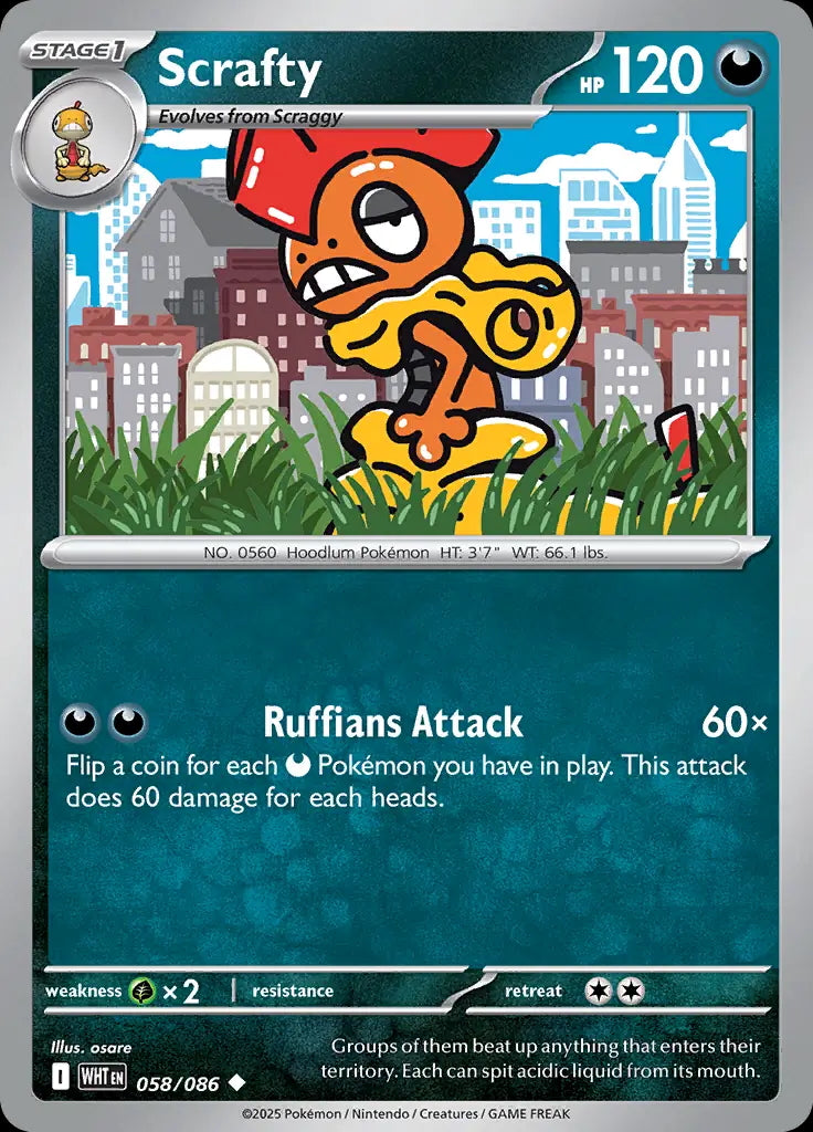White Flare Scrafty #58/86