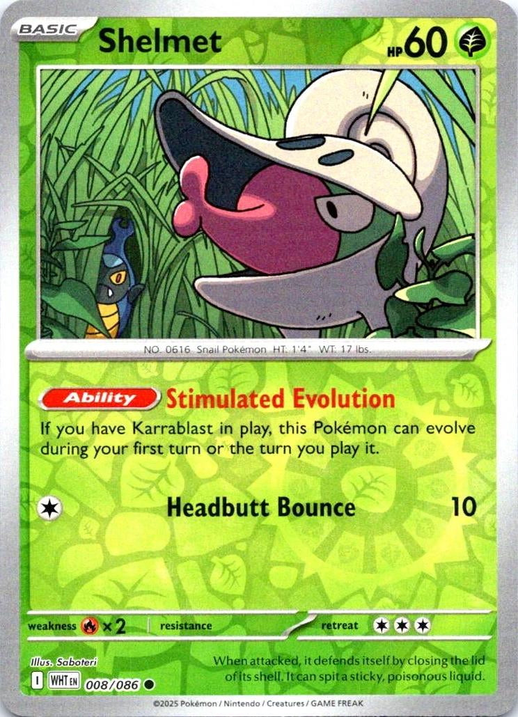 White Flare Shelmet #8/86 Reverse Holo