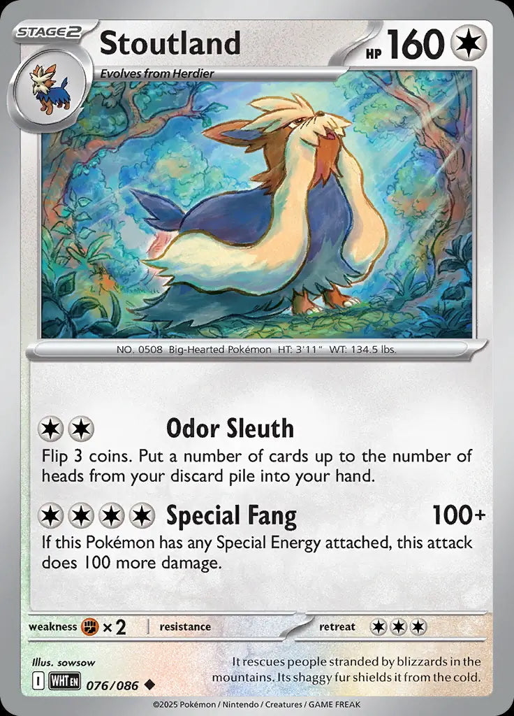 White Flare Stoutland #76/86