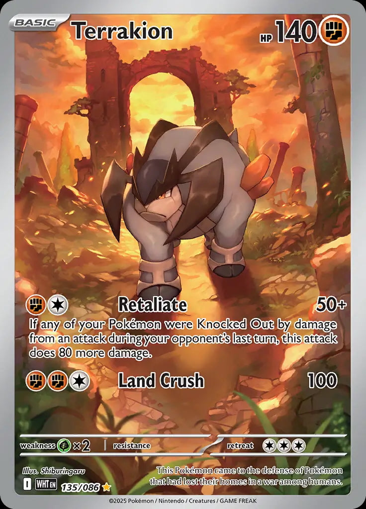 White Flare Terrakion #135