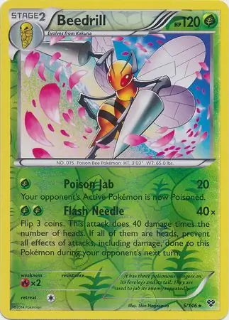 XY Beedrill #5/146 reverse holo