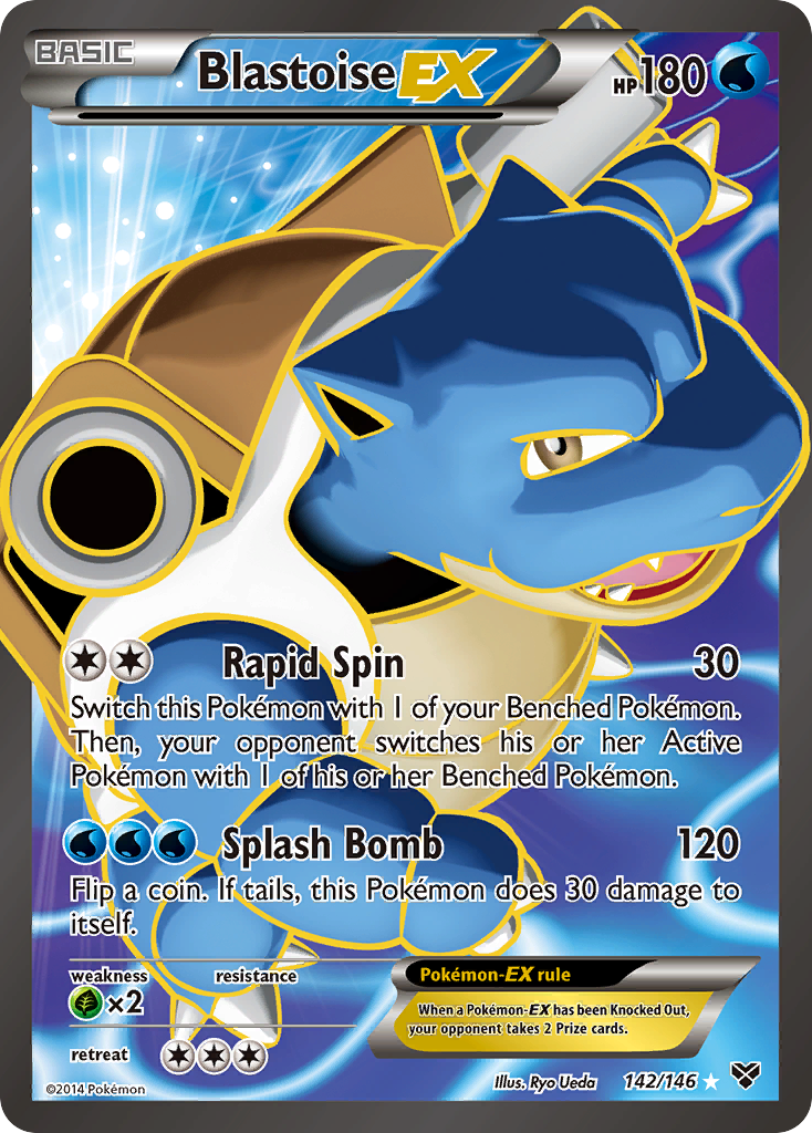 XY Blastoise EX #142/146