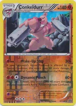 XY Conkeldurr #67/146 reverse holo