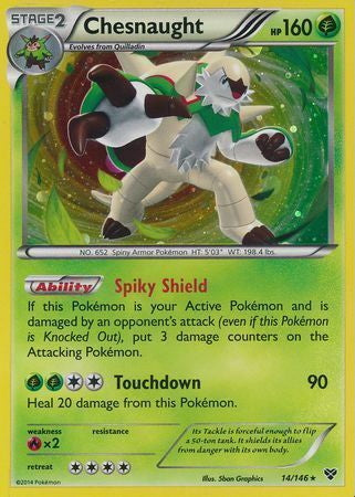 XY Cosmos Holo Chesnaught #14/146