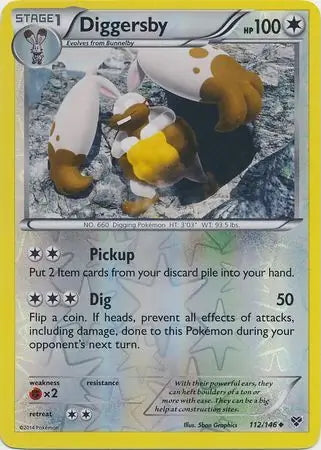 XY Diggersby #112/146 reverse holo