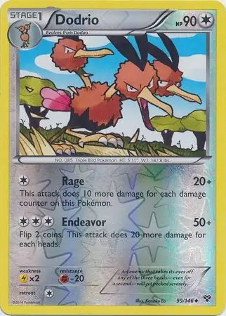 XY Dodrio #99/146 reverse holo