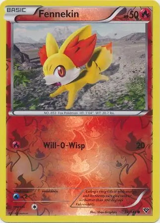 XY Fennekin #24/146 reverse holo