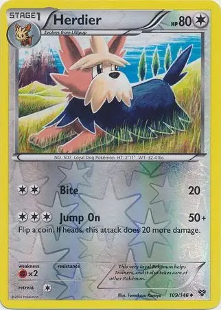 XY Herdier #109/146 reverse holo