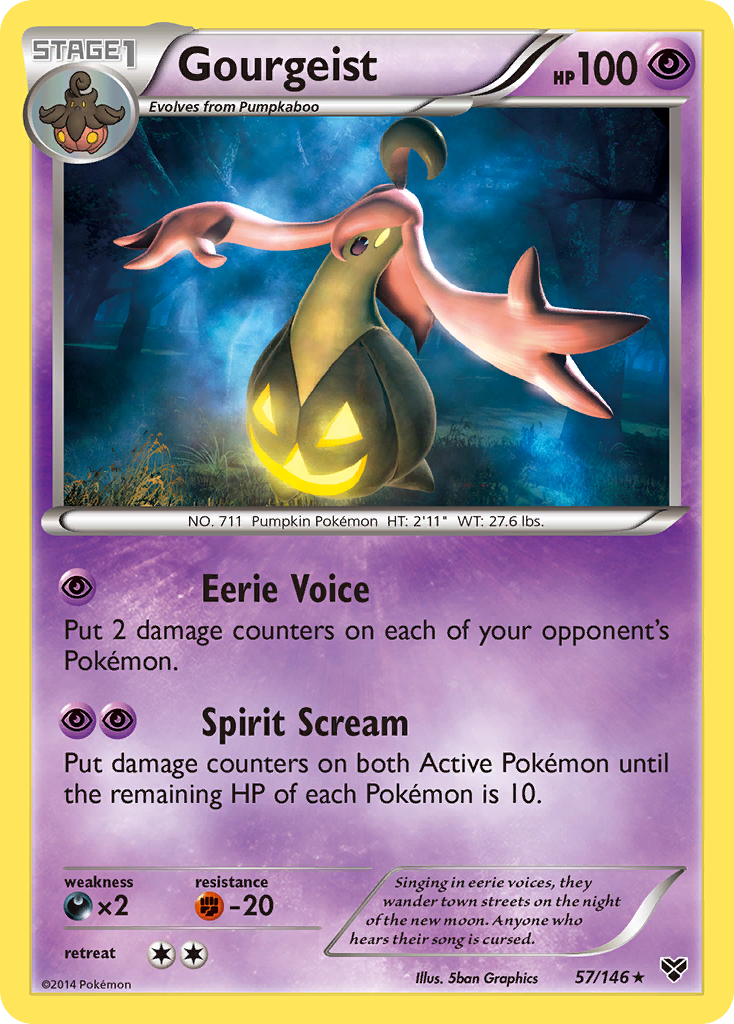 XY Holo Gourgeist #57/146