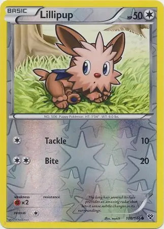 XY Lillipup #108/146 reverse holo