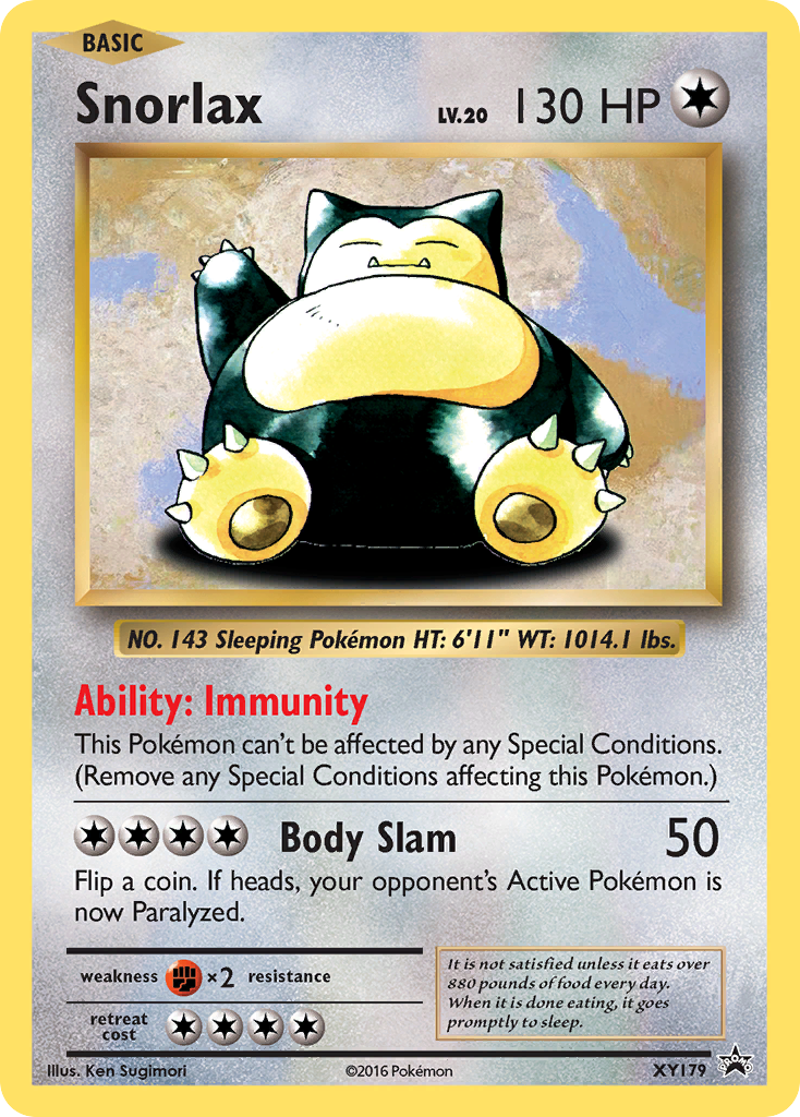 XY Promo Snorlax #179