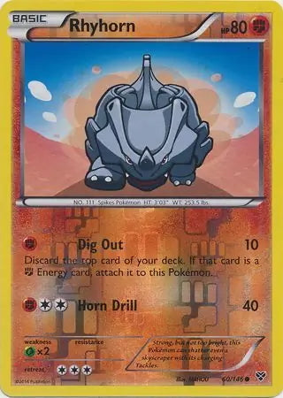 XY Rhyhorn #60/146 reverse holo