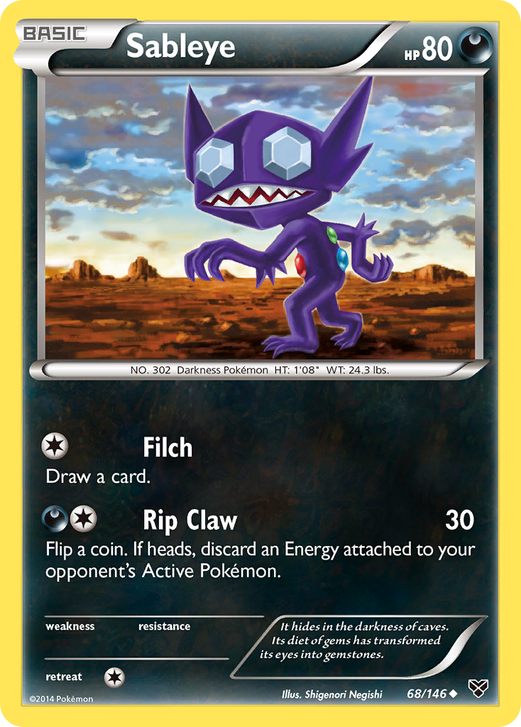 XY Sableye #68/146