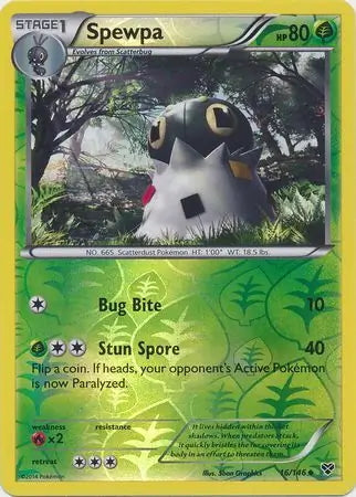 XY Spewpa #16/146 reverse holo