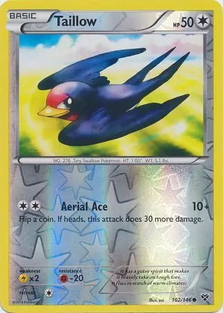 XY Taillow #102/146 reverse holo