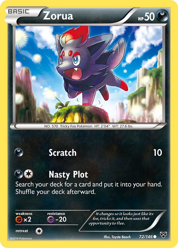 XY Zorua #72/146